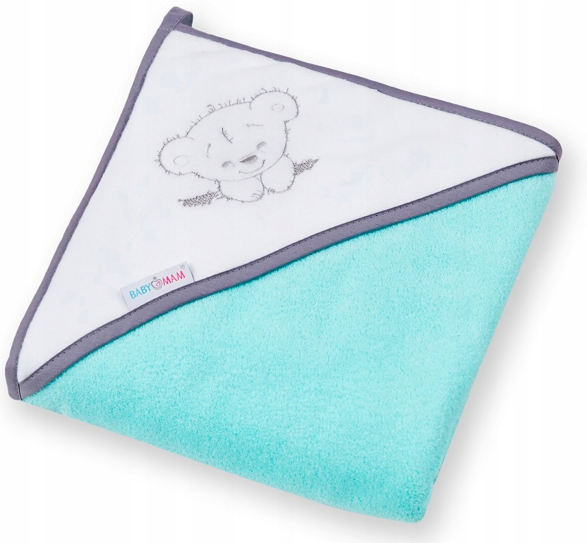 Babymam okrycie kąpielowe ręcznik 100x100 bawełna