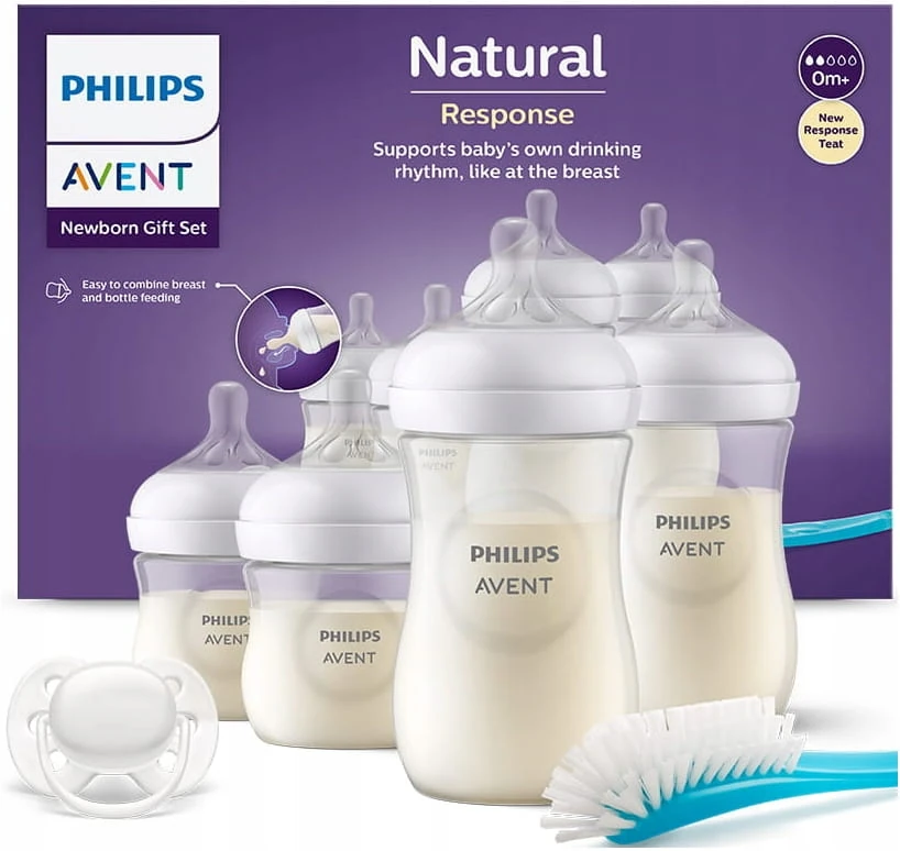 Zestaw butelek Philips Avent Natural Response SCD838/11 szczotka smoczek