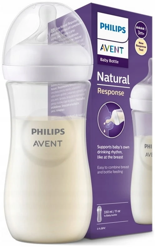 Philips Avent butelka antykolkowa natural 3 response 330ml SCY906/01