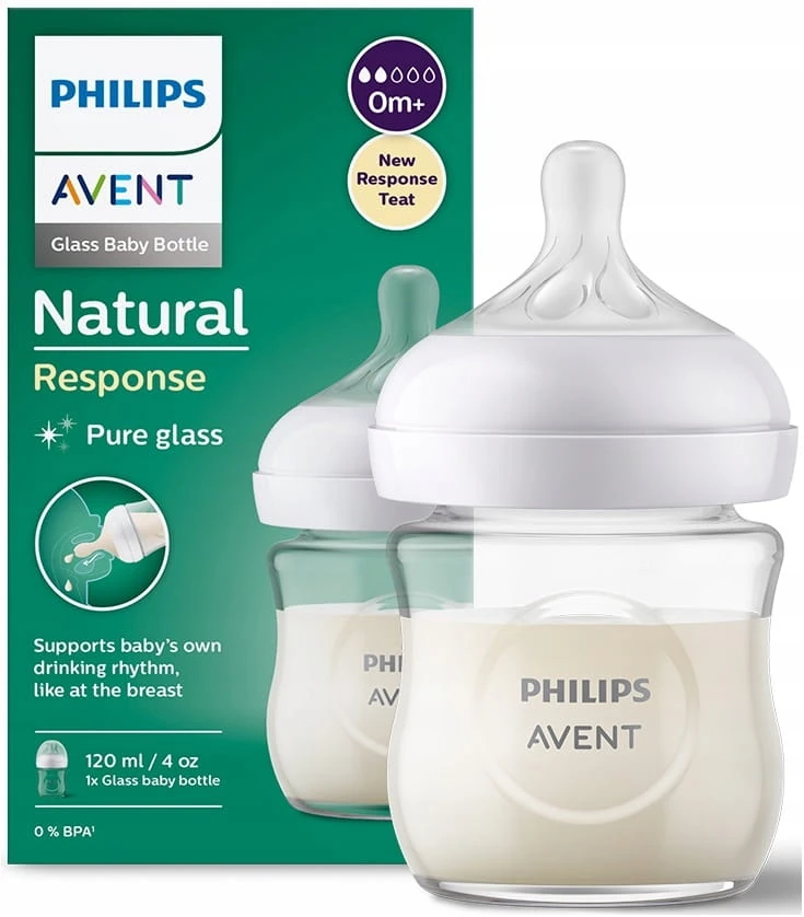 Philips Avent butelka szklana antykolkowa natural 3 120ml SCY930/01