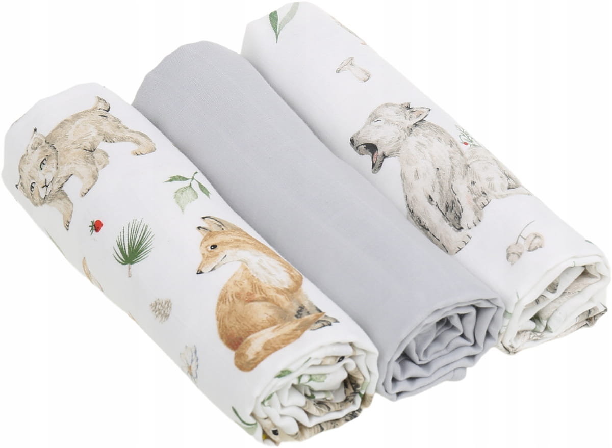 Pieluchy muślinowe pieluszki premium zestaw 3szt 60x75cm Babymam