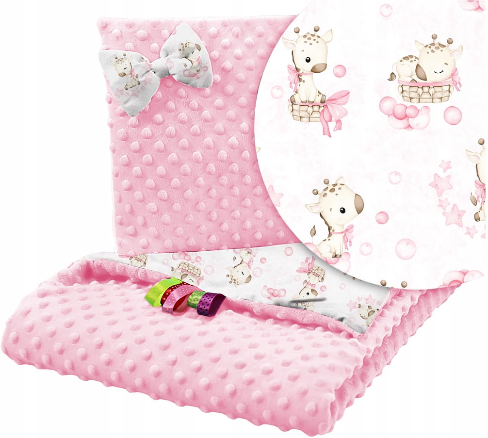 Kocyk minky 75x100 kołderka + poduszka Babymam
