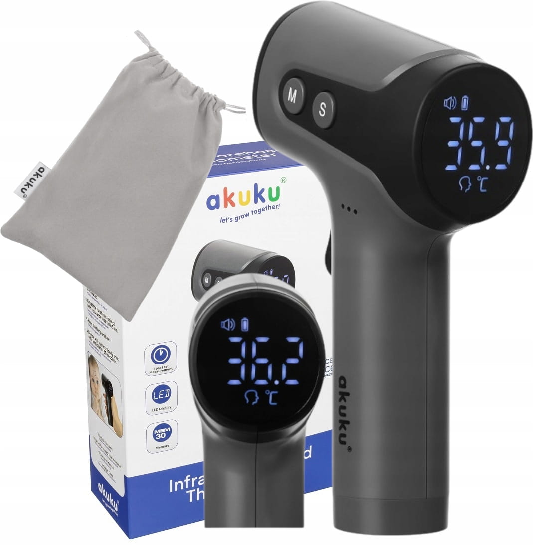 Akuku termometr bezdotykowy medyczny elektroniczny podczerwień dla dzieci