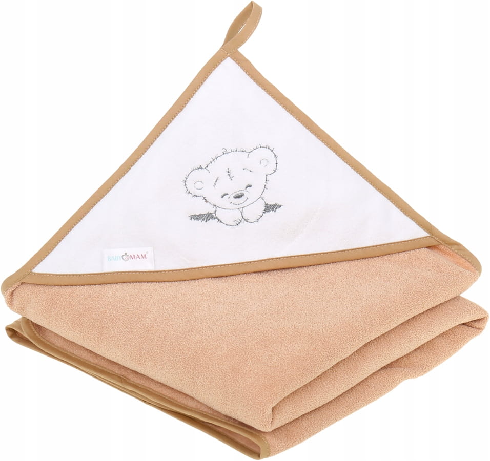 Babymam okrycie kąpielowe ręcznik 100x100 bawełna