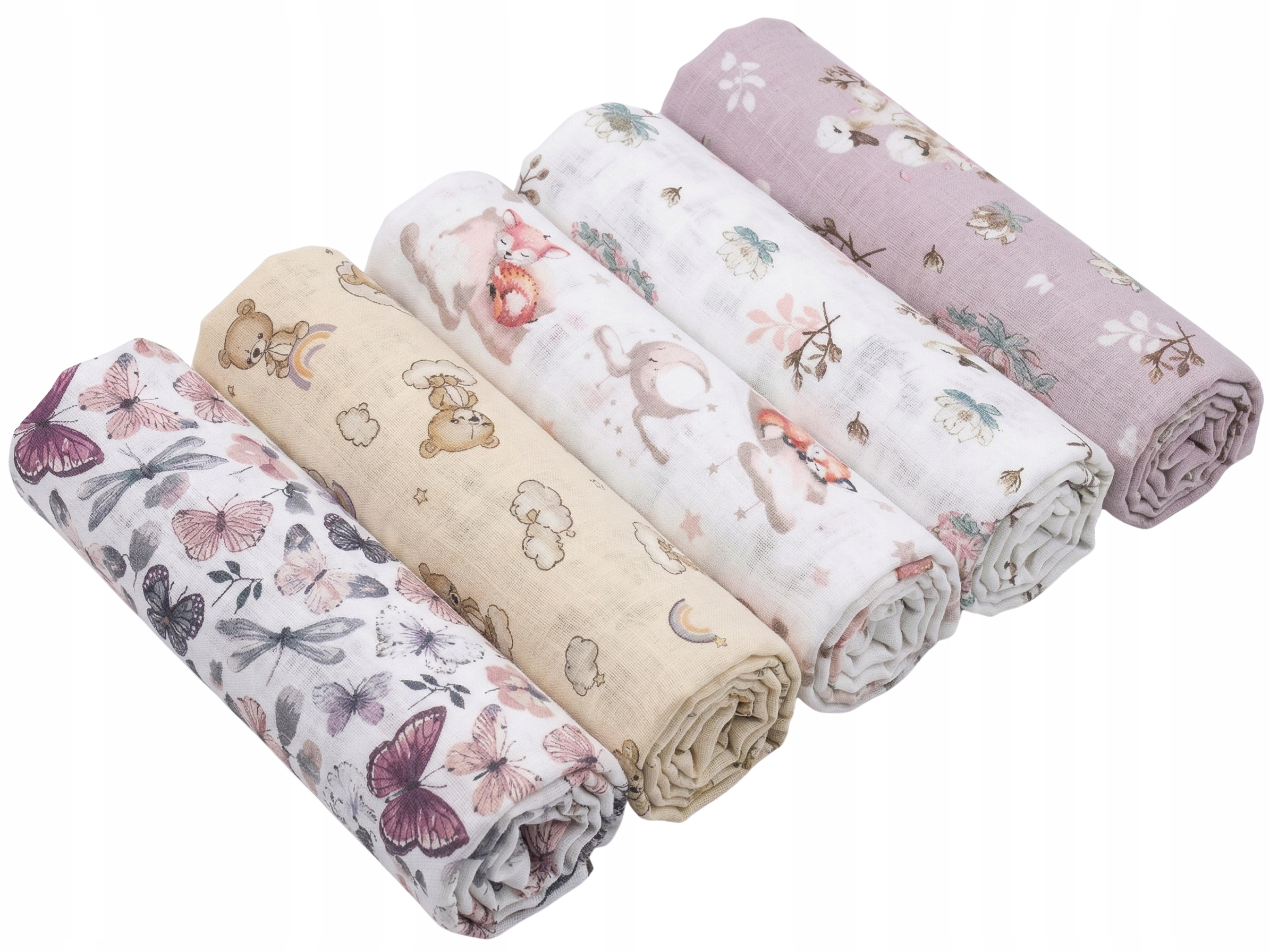 Babymam pieluchy tetrowe bawełna 100% zestaw 5szt